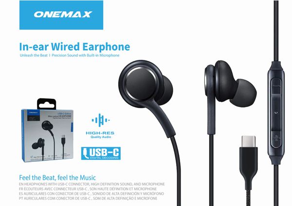 In Ear Wired Earphones Type-C Connector