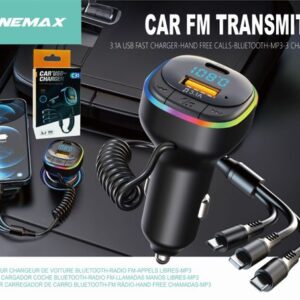 Car FM Transmitter Bluetooth Handfree Charge Cable