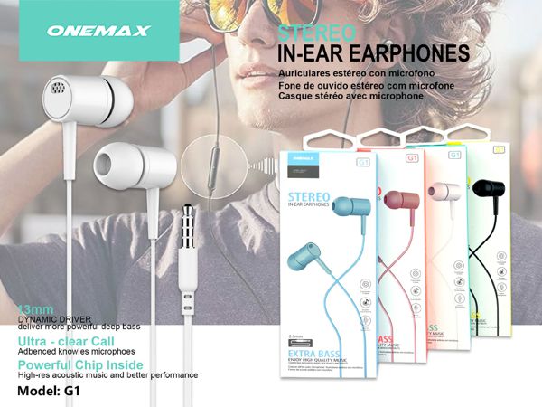 Stereo in Ear Earphones 3.5mm Connector