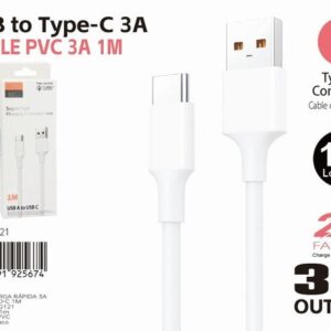3a Charging Cable 1m USB-a to Type-C Connector