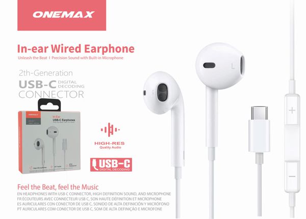 In Ear Wired Earphone Type-C Connector