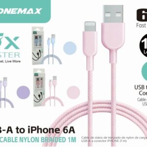6a iPhone Charging Cable 1m USB-a to Lightning