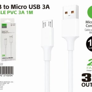 3a Charging Cable 1m USB-a to Micro Connector