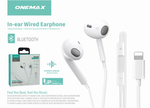 In Ear Wired Earphones with Bluetooth | Lightning Connector