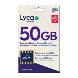 Lyca Esim 50GB