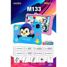 8-Inch Modio M133 Tablet for Kids 8GB+512GB Supports Dual Sim