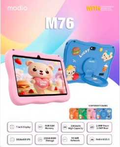 7-Inch Modio M76 Tablet for Kids 6GB+256GB Supports Wifi