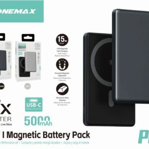 15W Power Bank 5000mAh Magnetic Wireless and Type-C Port