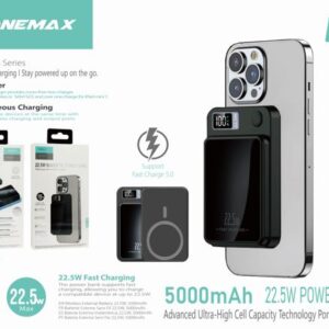 15W Power Bank Magnetic Wireless Charging 5000mAh 22.5W Max