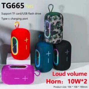 Wireless Speaker TG-665 Supports (Bluetooth, USB, Memory Card)