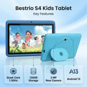 7-Inch Bestrio S4 Tablet for Kids 4GB+128GB Supports Wifi